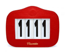 Gold Magnetic Leather Saddle Pad Number Holder