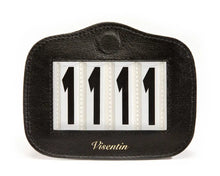 Gold Magnetic Leather Saddle Pad Number Holder
