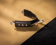 Leather Spur Protectors with Swarovski Crystals