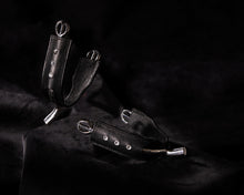 Leather Spur Protectors with Swarovski Crystals