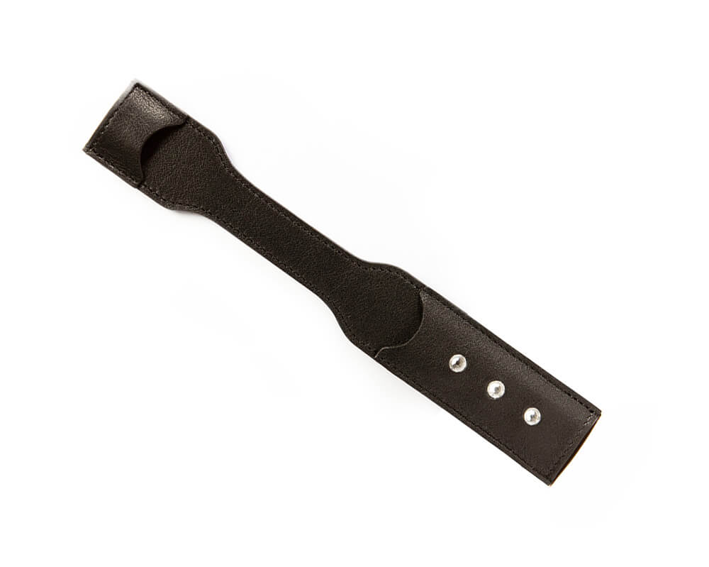 Leather Spur Protectors with Swarovski Crystals