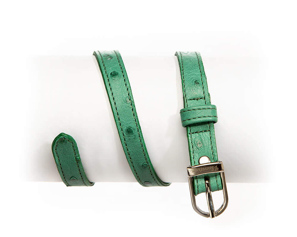 Ostrich Leather Spur Straps