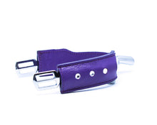 Leather Spur Protectors with Swarovski Crystals