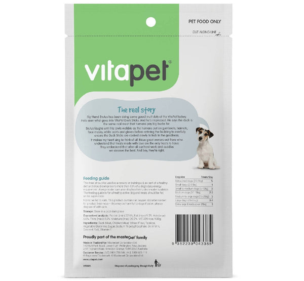 Vitapet Dog Treat Duck Sticks 80gm-Dog Treats-Ascot Saddlery