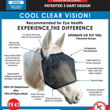 Wild Horse Ultimate UV Horse Fly Veil-3 Darts