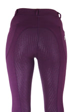 Silicone Seat Horse Riding Tights In Wine Color