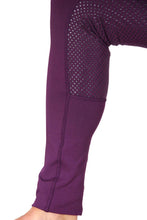 Silicone Seat Horse Riding Tights In Wine Color