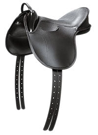 Wintec Pony Pad Saddle Black-SADDLES: All Purpose Saddles-Ascot Saddlery