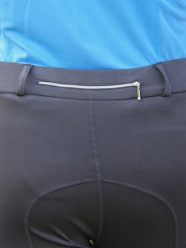 Winter riding tights in Dark Smoke. With or Without Silicone Seat Grip