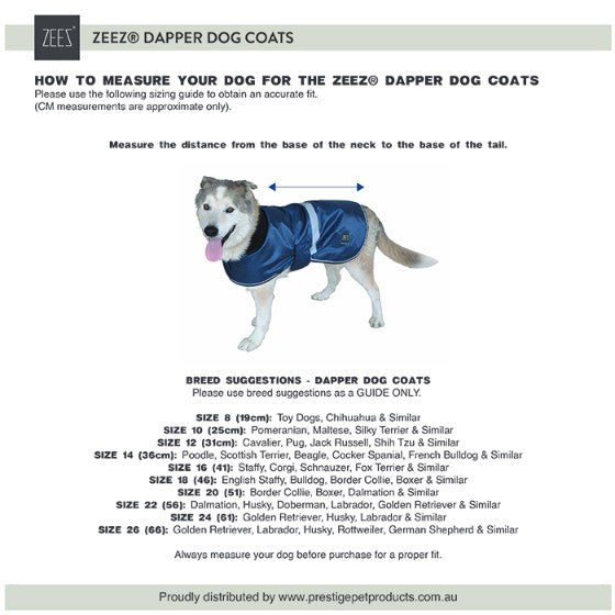 Zeez Dog Coat Dapper Sky Blue-Dog Rugs & Fashion-Ascot Saddlery