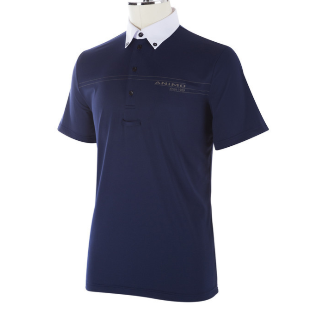 Animo SS20 Mens ARGOM Short Sleeve Competition Polo-Dapple EQ-The Equestrian