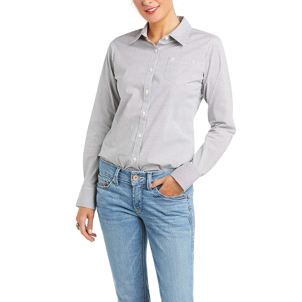 Ariat Ladies Kirby Stretch Shirt-Trailrace Equestrian Outfitters-The Equestrian