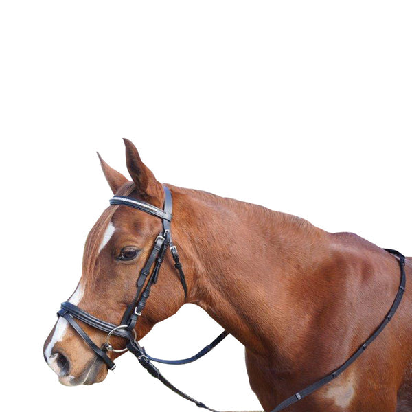 Showcraft Silver Clinch Hanovarian Bridle Black Shetland