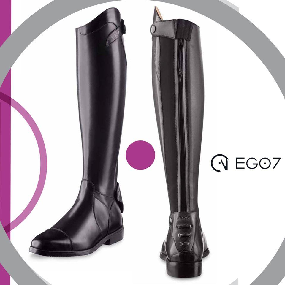 Black Ego7 Aries Long Boot Available in Sizes 40-45-Trailrace Equestrian Outfitters-The Equestrian