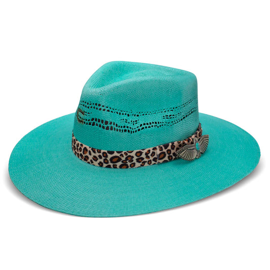 Charlie 1 Horse Straw Right Meow Turquoise