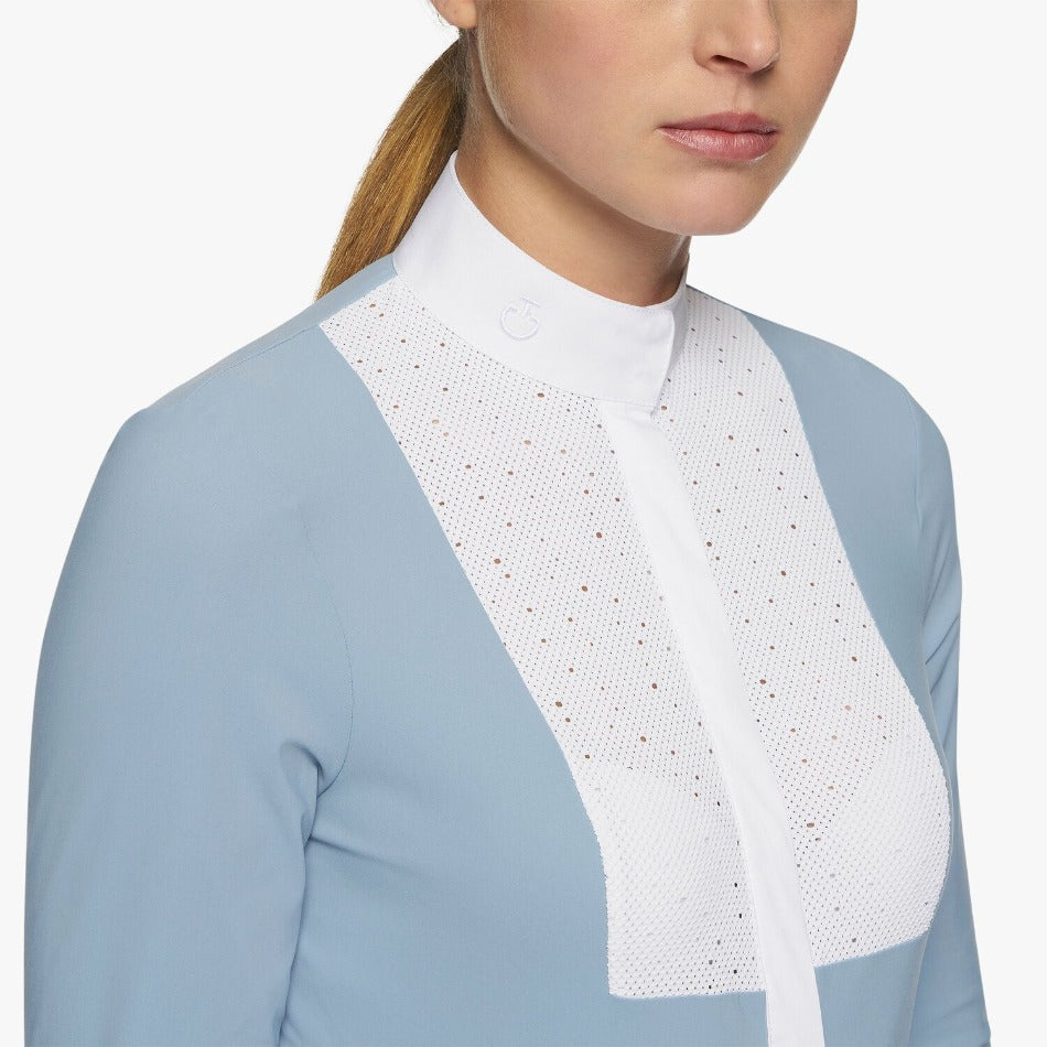 Cavalleria Toscana Crochet Bib Competition Shirt-Trailrace Equestrian Outfitters-The Equestrian