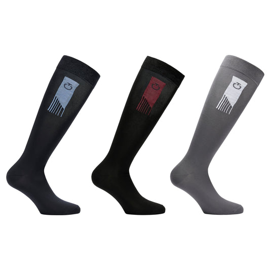 Cavalleria Toscana CT Racing Stripe Socks - 3 Pack-Trailrace Equestrian Outfitters-The Equestrian