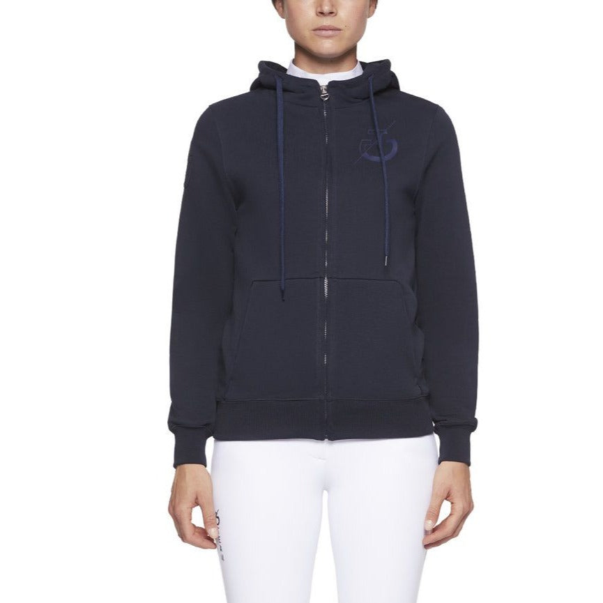 Cavalleria Toscana CT Team Ladies Zip Sweatshirt-Trailrace Equestrian Outfitters-The Equestrian