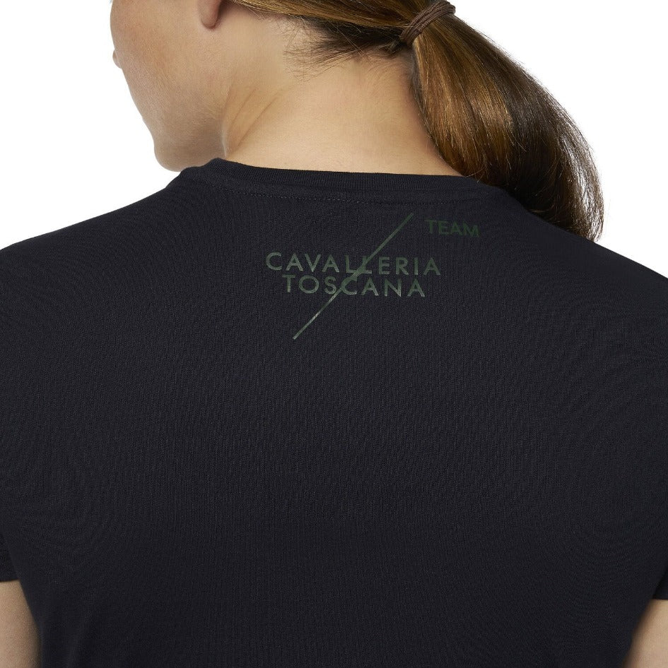Cavalleria Toscana CT Team Multi Logo T-Shirt-Trailrace Equestrian Outfitters-The Equestrian