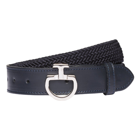 Cavalleria Toscana Elastic Navy Belt-Trailrace Equestrian Outfitters-The Equestrian