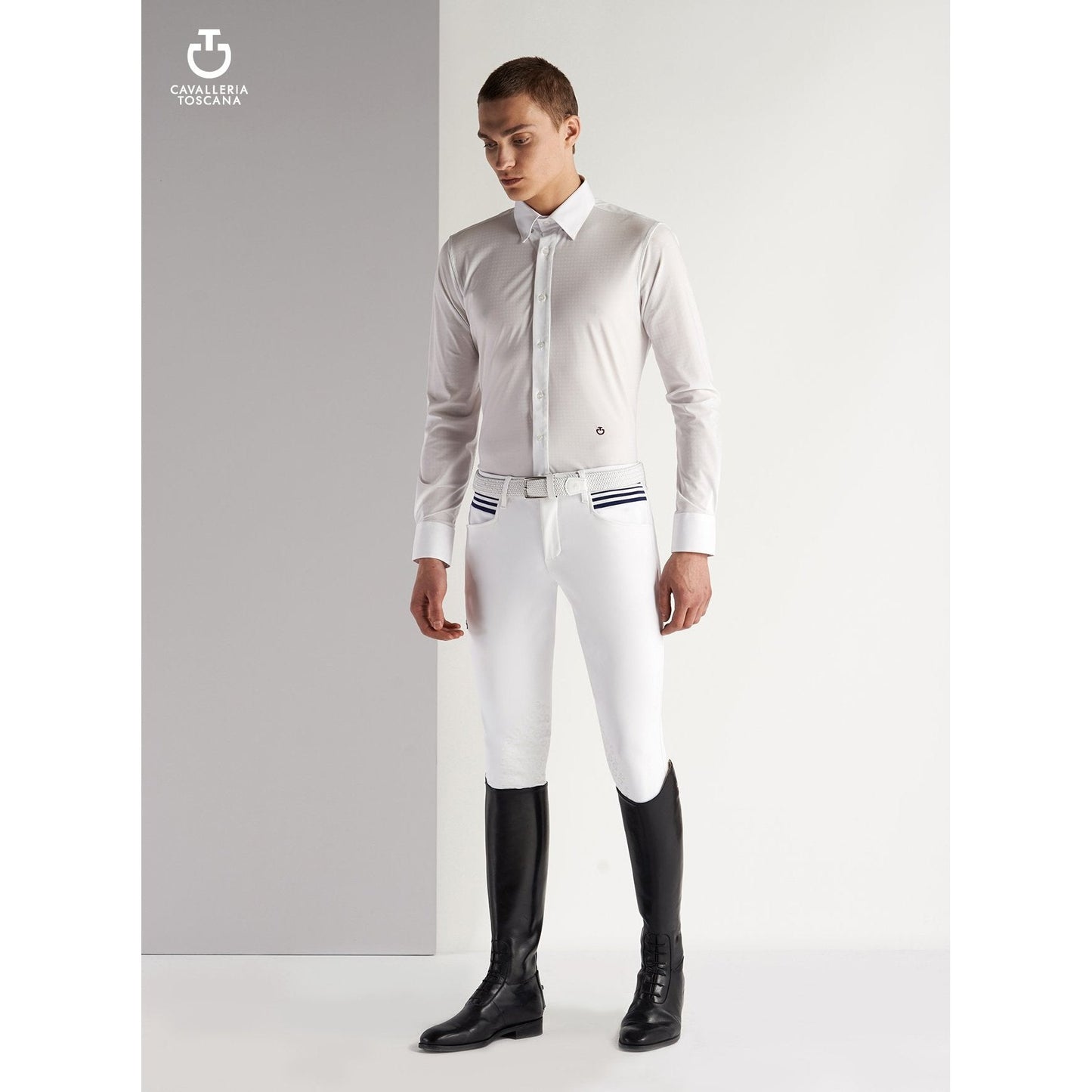 Cavalleria Toscana Guibert Shirt Long Sleeve-Trailrace Equestrian Outfitters-The Equestrian