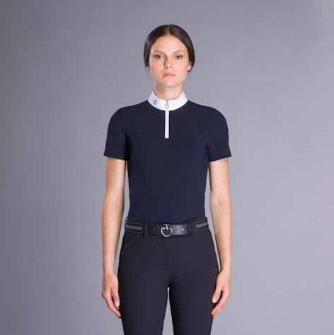 Cavalleria Toscana Jersey + Knit Comp Polo-Trailrace Equestrian Outfitters-The Equestrian