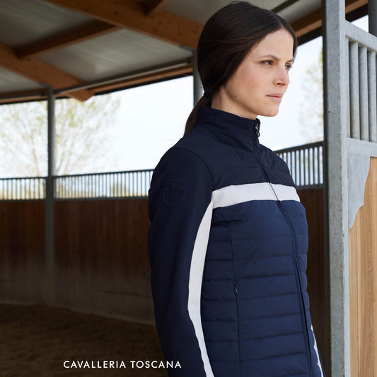Cavalleria Toscana Jersey/Synthetic Down Puffer Jacket-Trailrace Equestrian Outfitters-The Equestrian