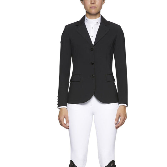 Cavalleria Toscana Ladies GP Riding Jacket - Black-Trailrace Equestrian Outfitters-The Equestrian