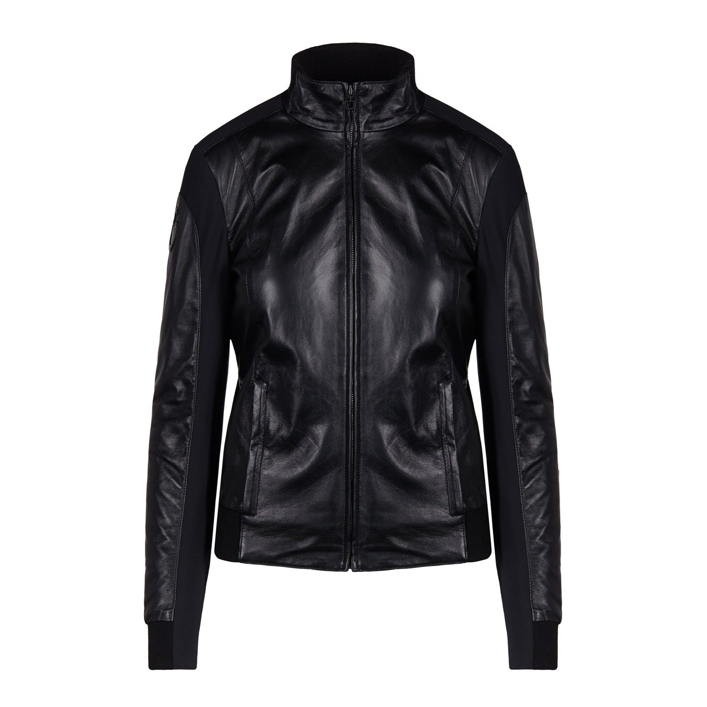 Cavalleria Toscana Leather & Jersey Bomber-Trailrace Equestrian Outfitters-The Equestrian