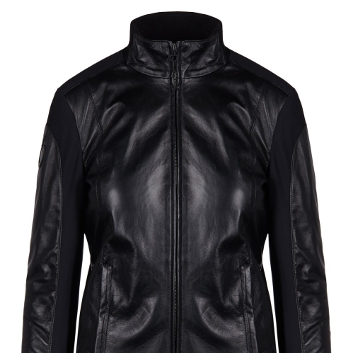 Cavalleria Toscana Leather & Jersey Bomber-Trailrace Equestrian Outfitters-The Equestrian