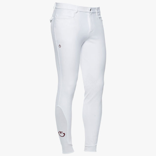 Cavalleria Toscana Men's New Grip System Breeches - White-Trailrace Equestrian Outfitters-The Equestrian