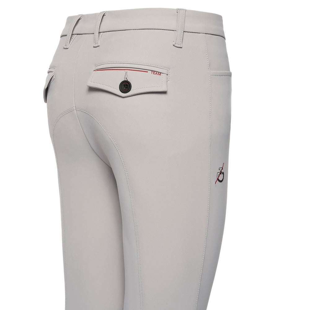 Cavalleria Toscana Team Red Stripe Breeches - Boys-Trailrace Equestrian Outfitters-The Equestrian