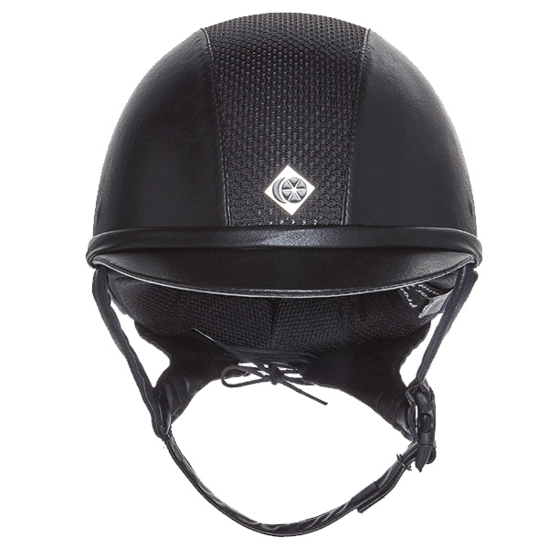 Charles Owen Ayr8 Plus Round - Leather Look-Trailrace Equestrian Outfitters-The Equestrian