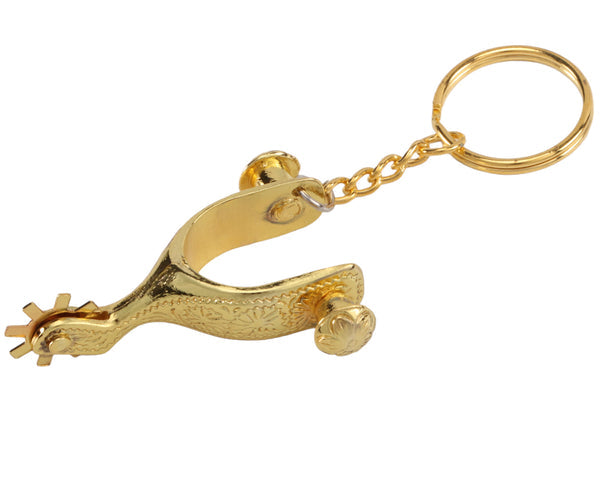 Gold spur keyring