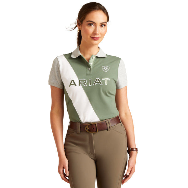 Ariat Wms Taryn SS Polo Duck Green