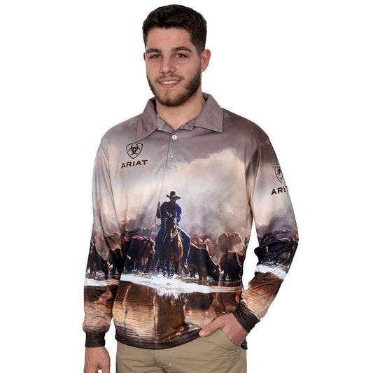 Ariat Fishing Shirts Western Muster Mens