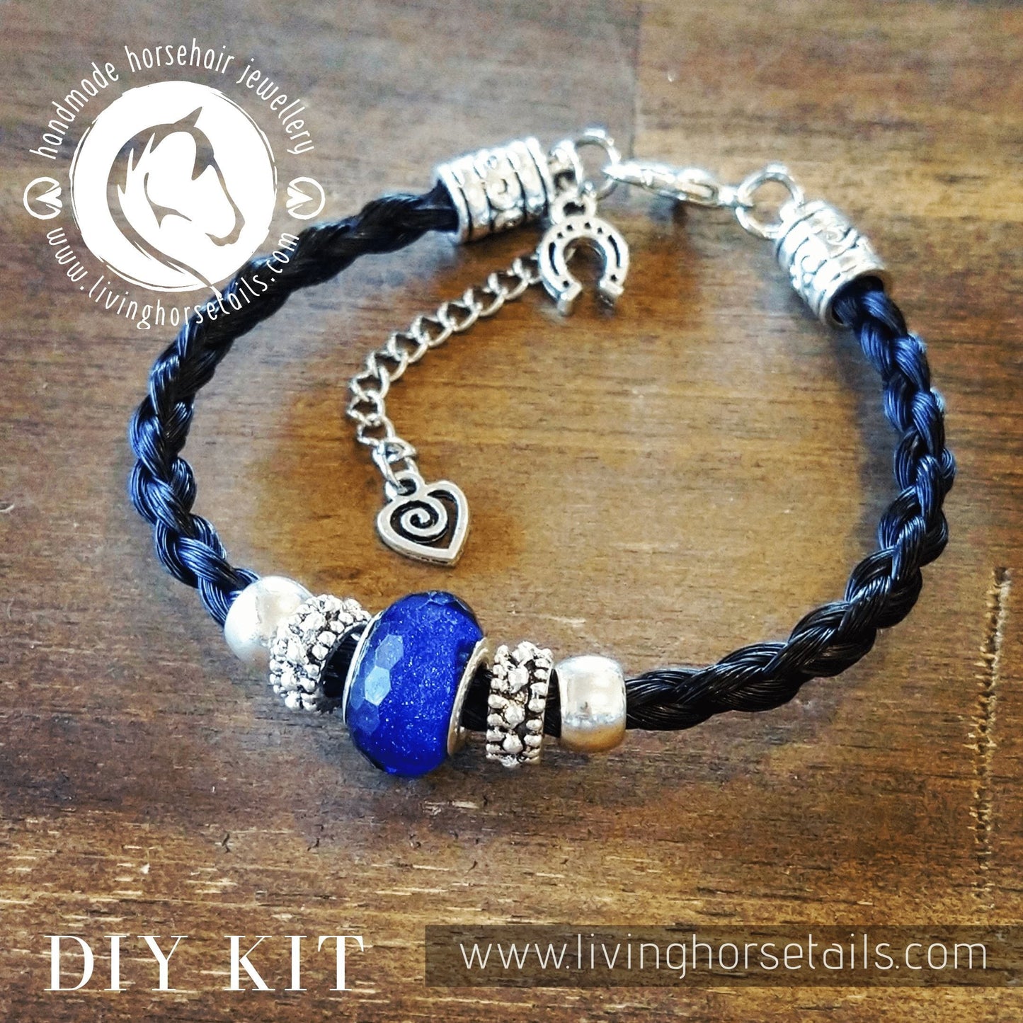 DIY Kit for Horsehair Bracelet. Make your own (K)-Living Horse Tales Jewellery By Monika-The Equestrian