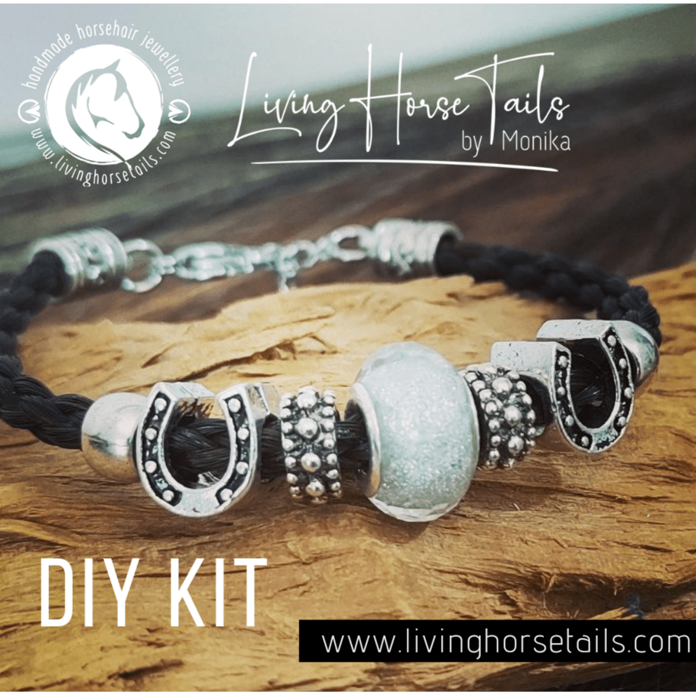 DIY Kit for Horsehair Bracelet. Make your own (L)-Living Horse Tales Jewellery By Monika-The Equestrian