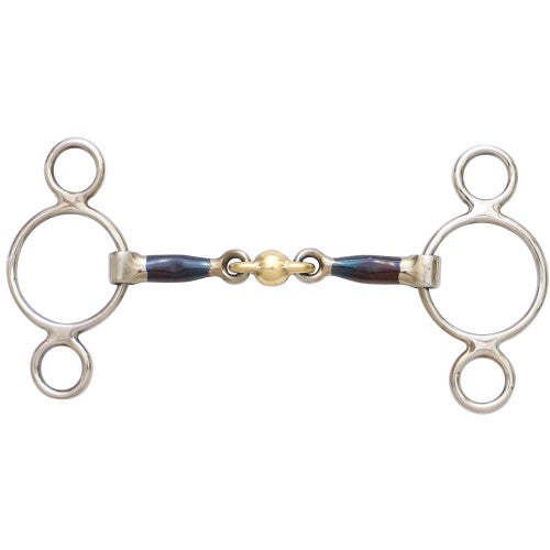 Dutch Gag Training Snaffle 3 rings-Trailrace Equestrian Outfitters-The Equestrian
