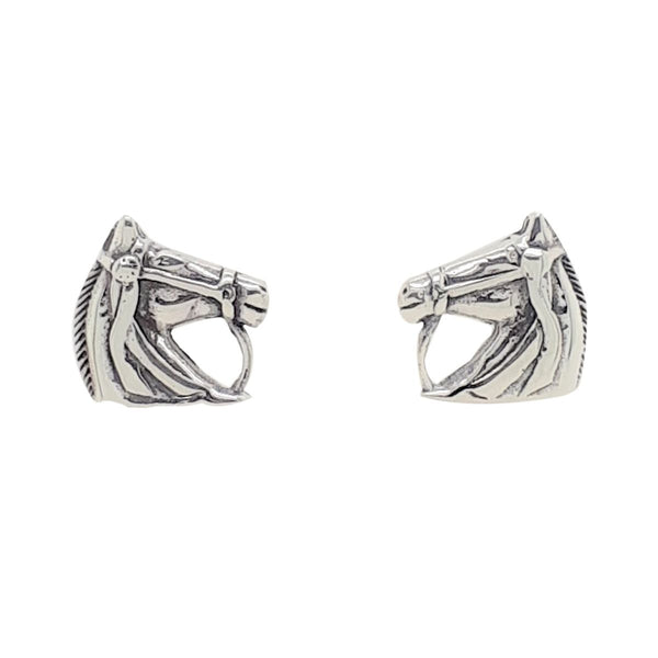 Mountain Creek Jewellery Sterling Silver Horse Head Stud Earrings