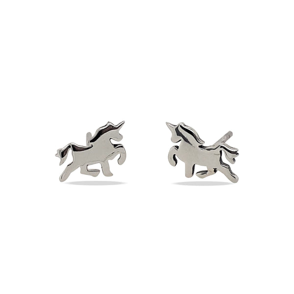 Mountain Creek Jewellery Sterling Silver New Unicorn Stud Earrings