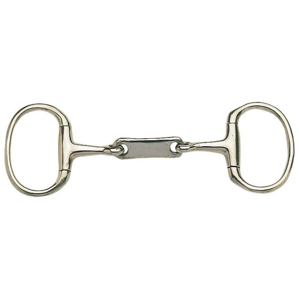 Dr Bristol horse bits, double ring snaffle, steel construction.