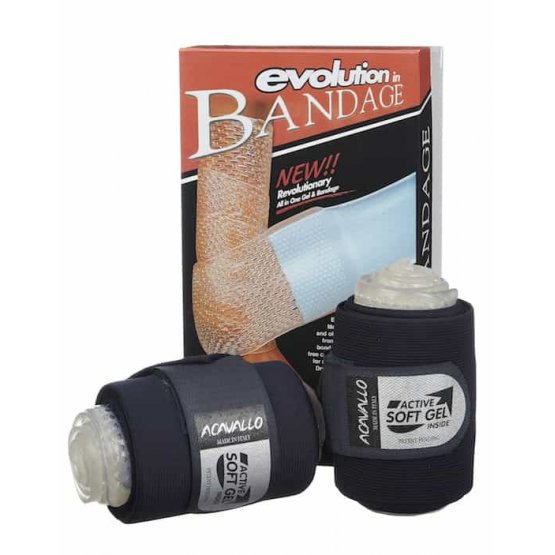Elastic Leg Bandages with Gel Padding by Acavallo-Southern Sport Horses-The Equestrian
