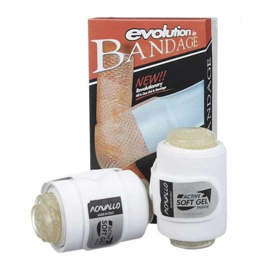 Elastic Leg Bandages with Gel Padding by Acavallo-Southern Sport Horses-The Equestrian