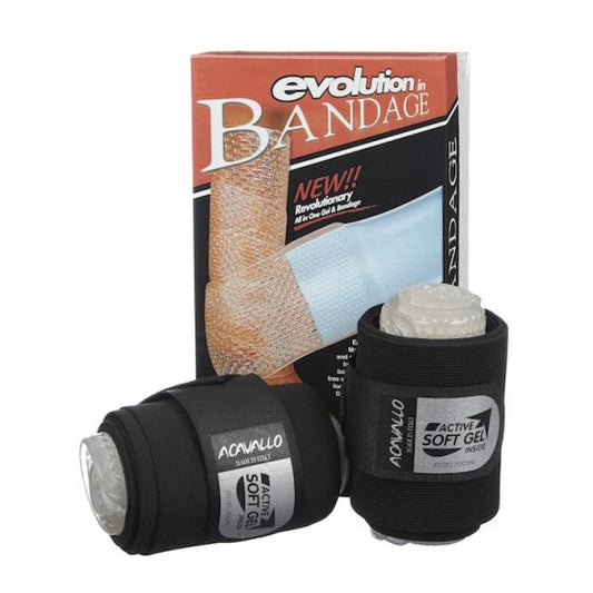 Elastic Leg Bandages with Gel Padding by Acavallo-Southern Sport Horses-The Equestrian