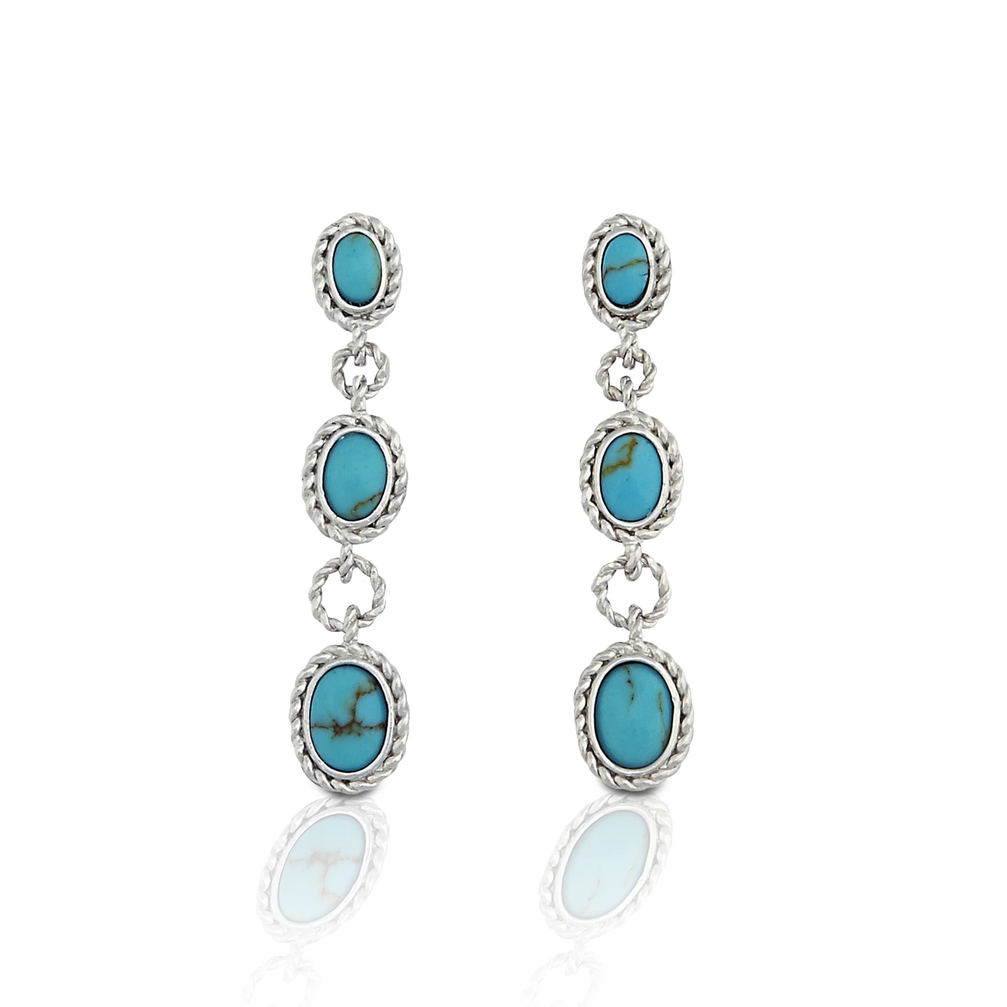 Kelly Herd Earrings Turquoise Drop – Sterling Silver