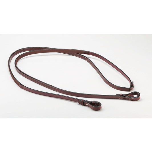 Equipe Emporio Half Rubber Grip Reins REE02-Trailrace Equestrian Outfitters-The Equestrian