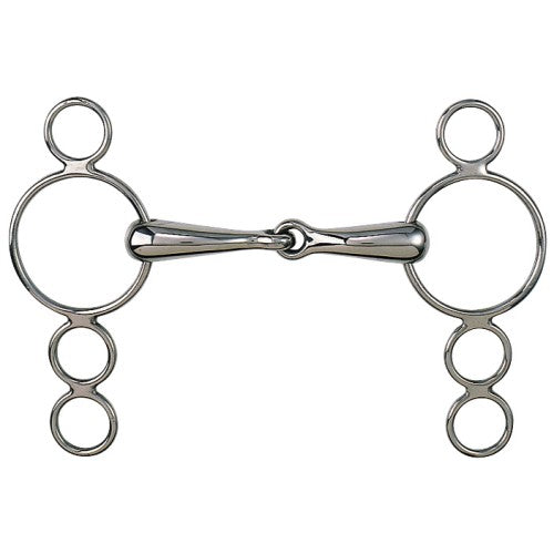 Equisteel Dutch Gag Snaffle w/Four Rings-Southern Sport Horses-The Equestrian