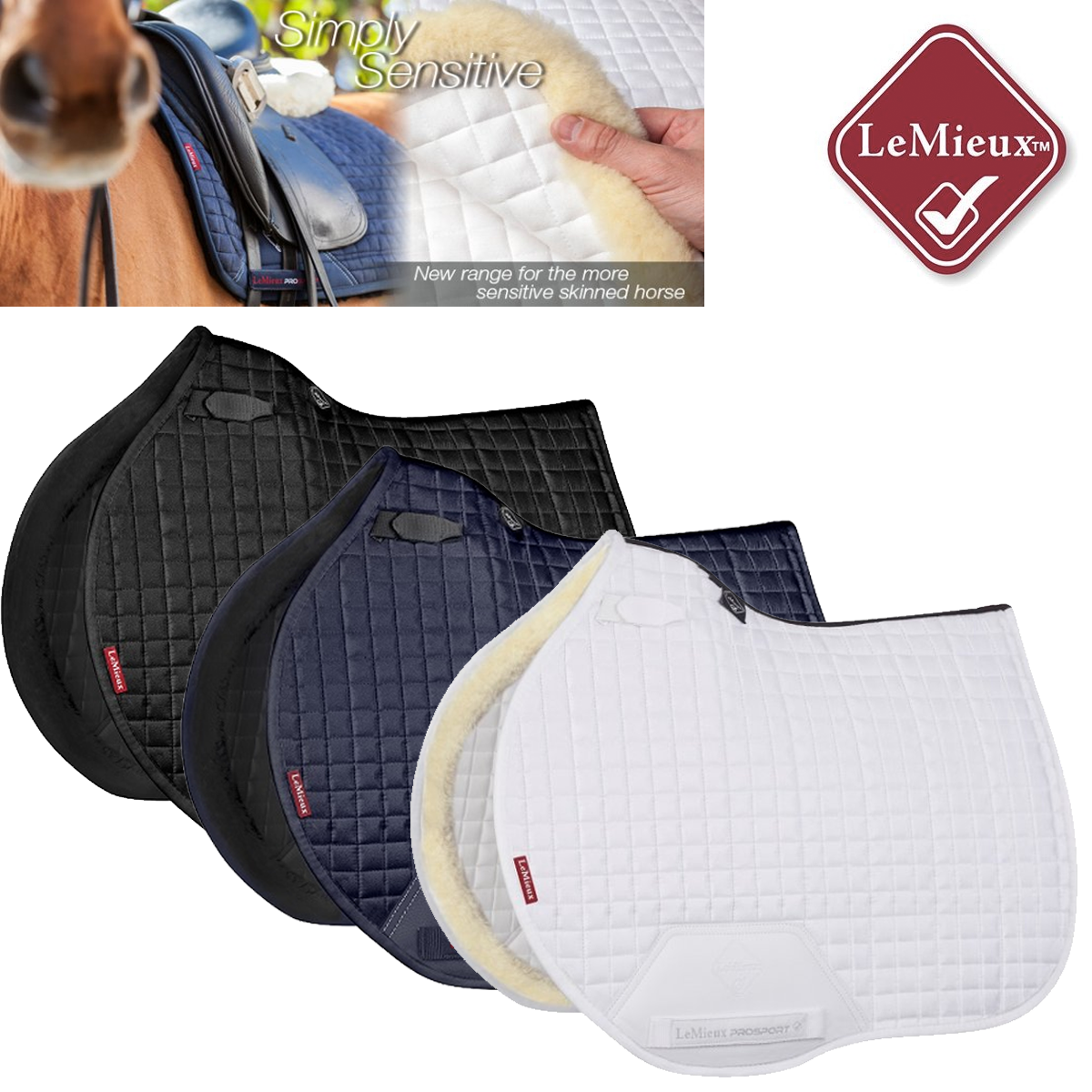 Euro Jump Square for Sensitive Skin by LeMieux+-Southern Sport Horses-The Equestrian
