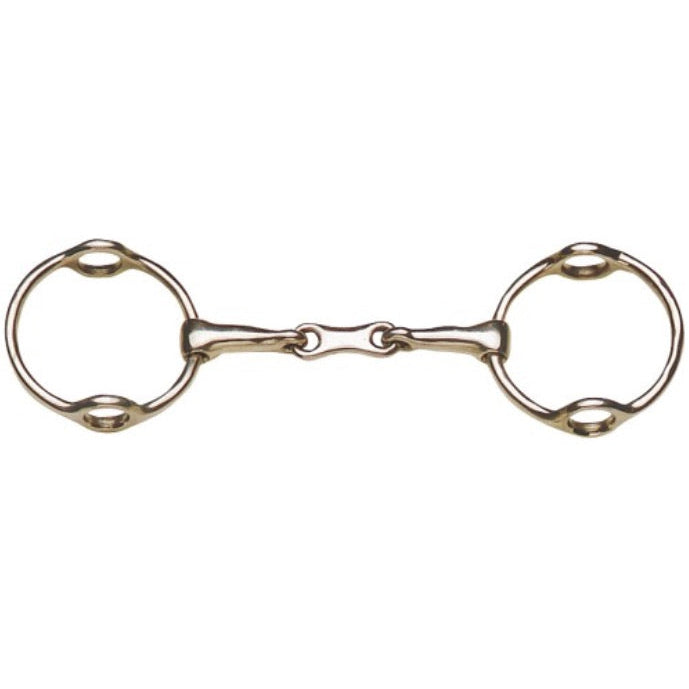 Full Ring Running Gag Snaffle w/French Mouth & 75mm Loose Rings-Southern Sport Horses-The Equestrian